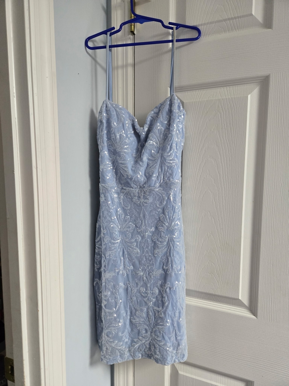 Windsor Beverly Lace-Up Bodycon Sequin Party Dress